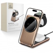 Tech Protect Ασύρματος Φορτιστής QI15W A42 3 σε 1 με MagSafe - Desert Gold