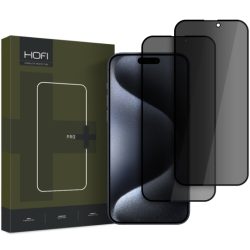 Tempered Glass Hofi Anti Spy Glass Pro+ Privacy (2- Pack) για Apple iPhone 16 Plus - Black