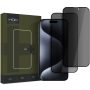 Tempered Glass Hofi Anti Spy Glass Pro+ Privacy (2- Pack) για Apple iPhone 16 - Black