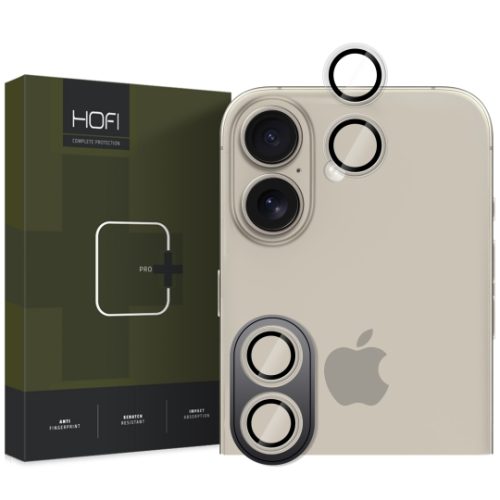  Tempered Glass Πίσω Κάμερας Hofi Pro+ Camera Camring Cover για το iPhone 16 / 16 Plus /17 - Clear