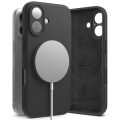 Θήκη Σιλικόνης Ringke Silicone Magnetic Magsafe για iPhone 16 - Black