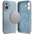 Θήκη Σιλικόνης Ringke Silicone Magnetic Magsafe για iPhone 16 - Blue