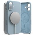 Θήκη Σιλικόνης Ringke Silicone Magnetic Magsafe για iPhone 16 - Blue
