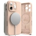 Θήκη Σιλικόνης Ringke Silicone Magnetic Magsafe για iPhone 16 Pro Max - Pink Sand