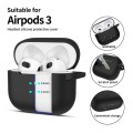 Θήκη Σιλικόνης Tech Protect Silicone Hook για Apple Airpods 3 - Black
