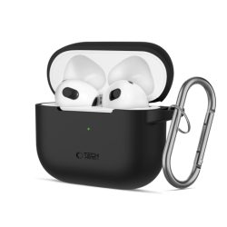 Θήκη Σιλικόνης Tech Protect Silicone Hook για Apple Airpods 3 - Black