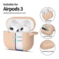 Θήκη Σιλικόνης Tech Protect Silicone Hook για Apple Airpods 3 - Caffe Latte