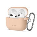 Θήκη Σιλικόνης Tech Protect Silicone Hook για Apple Airpods 3 - Caffe Latte