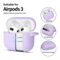 Θήκη Σιλικόνης Tech Protect Silicone Hook για Apple Airpods 3 - Lavender