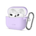 Θήκη Σιλικόνης Tech Protect Silicone Hook για Apple Airpods 3 - Lavender