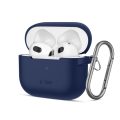 Θήκη Σιλικόνης Tech Protect Silicone Hook για Apple Airpods 3 - Navy Blue