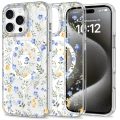 Θήκη Σιλικόνης Tech-Protect Magmood Magsafe για iPhone 16 Pro - Spring Flowers