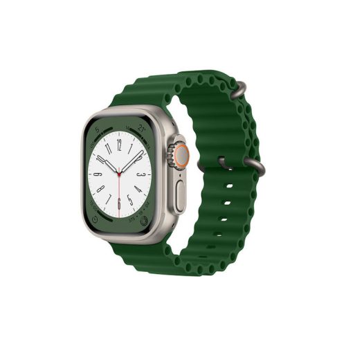Λουράκι Σιλικόνης TechSuit Wave Iconband Pro για Apple Watch 42/44/45/46/49mm - Army Green