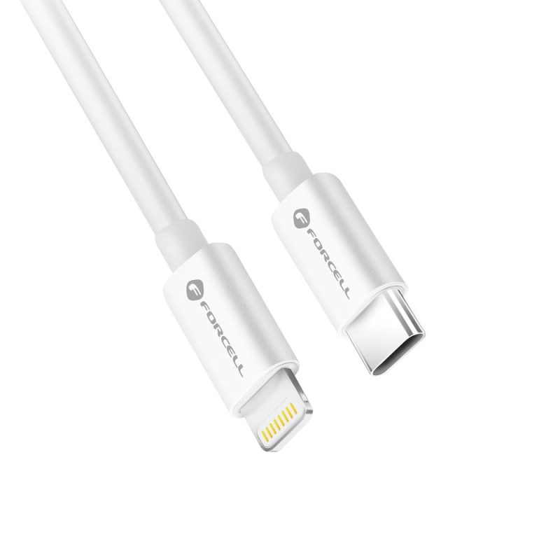 Καλώδιο Φόρτισης Forcell F-Energy C901 Type C σε Lightning Mfi PD 3A 30w 1m - White