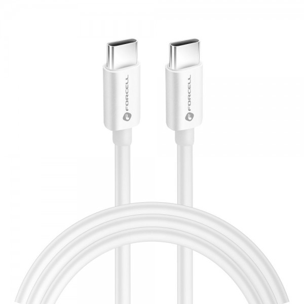 Καλώδιο Φόρτισης Forcell F-Energy C901 Type C σε Type C QC4.0 PD 5A 100w 2m - White