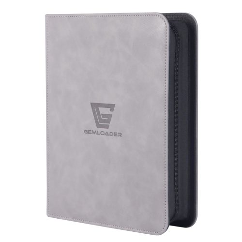 Άλμπουμ Καρτών Premium Toploader Gemloader Fit collector”s binder 3X4” - (112 θέσεις) 2x2 - Grey 