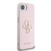 Θήκη Σκληρή Guess PU Fixed Glitter 4G Metal Logo για iPhone 16e - Pink