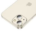 Tempered Glass Πίσω Κάμερας Hoco 3D Metal V14 - 3 in 1 για Apple iPhone 15 / 15 Plus - Light Yellow