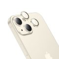 Tempered Glass Πίσω Κάμερας Hoco 3D Metal V14 - 3 in 1 για Apple iPhone 15 / 15 Plus - Light Yellow