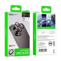 Tempered Glass Πίσω Κάμερας Hoco 3D Metal V14 - 3 in 1 για Apple iPhone 15 Pro / 15 Pro Max - Silver