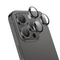 Tempered Glass Πίσω Κάμερας Hoco 3D Metal V14 - 3 in 1 για Apple iPhone 15 Pro / 15 Pro Max - Space Grey
