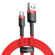 Καλώδιο Baseus Cafule Braided από USB σε Type-C 2m - Red
