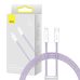 Καλώδιο Φόρτισης Baseus Dynamic cable από USB-C σε Lightning 20W 1m - Purple