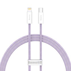 Καλώδιο Φόρτισης Baseus Dynamic cable από USB-C σε Lightning 20W 1m - Purple