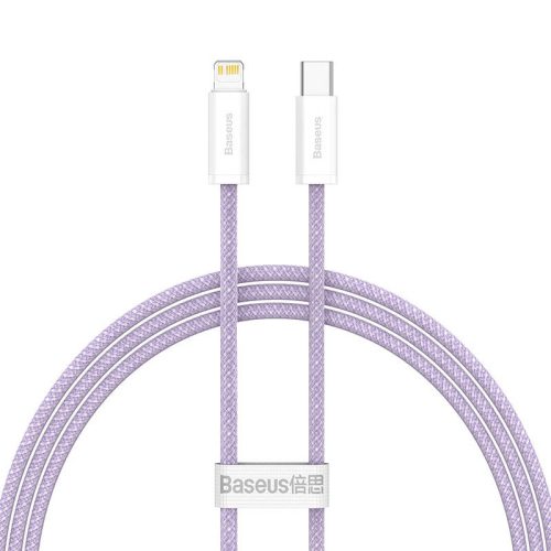 Καλώδιο Φόρτισης Baseus Dynamic cable από USB-C σε Lightning 20W 1m - Purple
