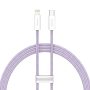 Καλώδιο Φόρτισης Baseus Dynamic cable από USB-C σε Lightning 20W 2m - Purple