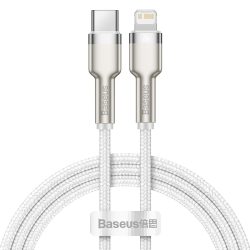 Καλώδιο Φόρτισης Baseus Metal Data cable από USB-C σε Lightning 20W 1m - White