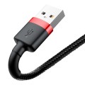 Καλώδιο Φόρτισης Baseus από USB σε Lightning Cafule Braided, 0.50m - Black/Red