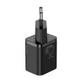 Φορτιστής Baseus με Θύρα USB-C και Καλώδιο USB-C 25W - Black