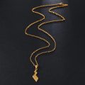Κολιέ Pokemon Pikachu Tail από Ανοξείδωτο Ατσάλι Pendant Necklace Cute Action Figure - Gold