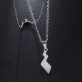 Κολιέ Pokemon Pikachu Tail από Ανοξείδωτο Ατσάλι Pendant Necklace Cute Action Figure - Silver