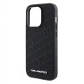 Θήκη Σιλικόνης Karl Lagerfeld Pu Quilted Pattern για iPhone 15 Pro Max - Black