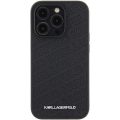 Θήκη Σιλικόνης Karl Lagerfeld Pu Quilted Pattern για iPhone 15 Pro Max - Black