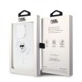 Θήκη Σιλικόνης με Magsafe Karl Lagerfeld Back Cover IML Choupette για iPhone 15 Pro Max - Clear