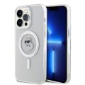 Θήκη Σιλικόνης με Magsafe Karl Lagerfeld Back Cover IML Choupette για iPhone 15 Pro Max - Clear