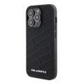 Σκληρή Θήκη Karl Lagerfeld PU Quilted Pattern για iPhone 15 Pro - Black