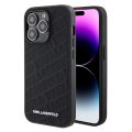 Σκληρή Θήκη Karl Lagerfeld PU Quilted Pattern για iPhone 15 Pro - Black