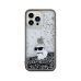 Θήκη Σιλικόνης Karl Lagerfeld Choupette Hardcase για Apple iPhone 13 Pro Max - Glitter Transparent