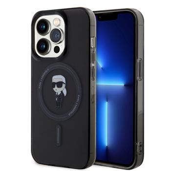 Θήκη Σιλικόνης Karl Lagerfeld IML Ikonik Case με Magsafe για iPhone 15 Pro - Black