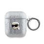 Karl Lagerfeld Θήκη για Apple AirPods 1 / AirPods 2 - Silver