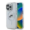 Θήκη Σιλικόνης Karl LagerfeldIML K&CH Heads Metal με MagSafe για Apple iPhone 16 Pro - Clear