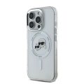 Θήκη Σιλικόνης Karl LagerfeldIML K&CH Heads Metal με MagSafe για Apple iPhone 16 Pro - Clear