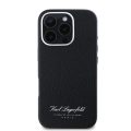 Θήκη Σιλικόνης Karl Lagerfeld Karl Grained PU Hotel RSG για iPhone 16 Pro Max - Black