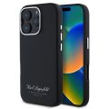 Θήκη Σιλικόνης Karl Lagerfeld Karl Grained PU Hotel RSG για iPhone 16 Pro Max - Black