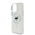 Θήκη Σιλικόνης Karl Lagerfeld με Magsafe IML Choupette Head Metal Frame για iPhone 16 Pro Max - Clear