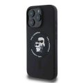 Θήκη Σιλικόνης με Magsafe Karl Lagerfeld Karl and Choupette για iPhone 16 Pro Max - Black